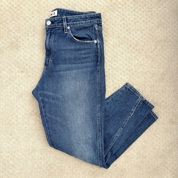 AMO Twist Mid-Rise Blue Ankle Jeans in Dark Vintage Women’s Size 32 - Picture 9 of 10
